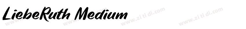 LiebeRuth Medium字体转换